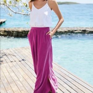 Boden NWT 100% cotton maxi skirt with side slits